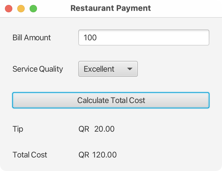 Restaurant Payment